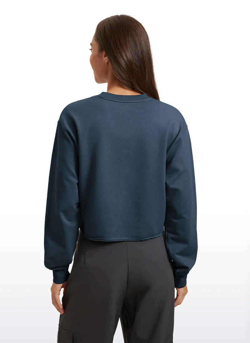 Amenity Double Raw Hem Sweatshirt - Image 10
