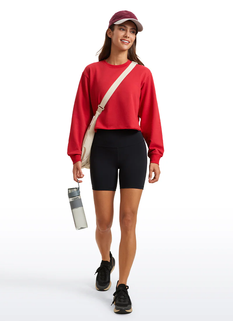 Amenity Double Raw Hem Sweatshirt - Image 7