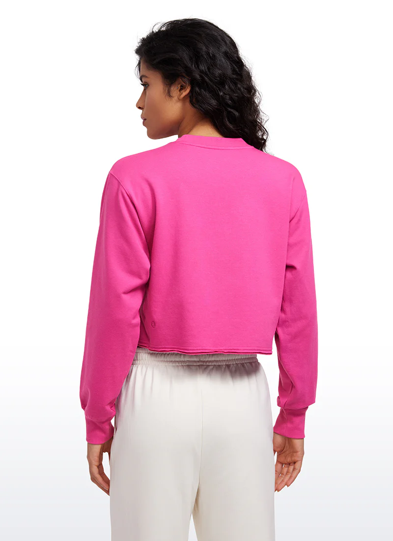 Amenity Double Raw Hem Sweatshirt - Image 2