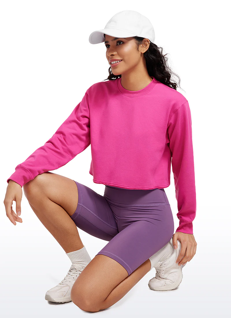 Amenity Double Raw Hem Sweatshirt - Image 3