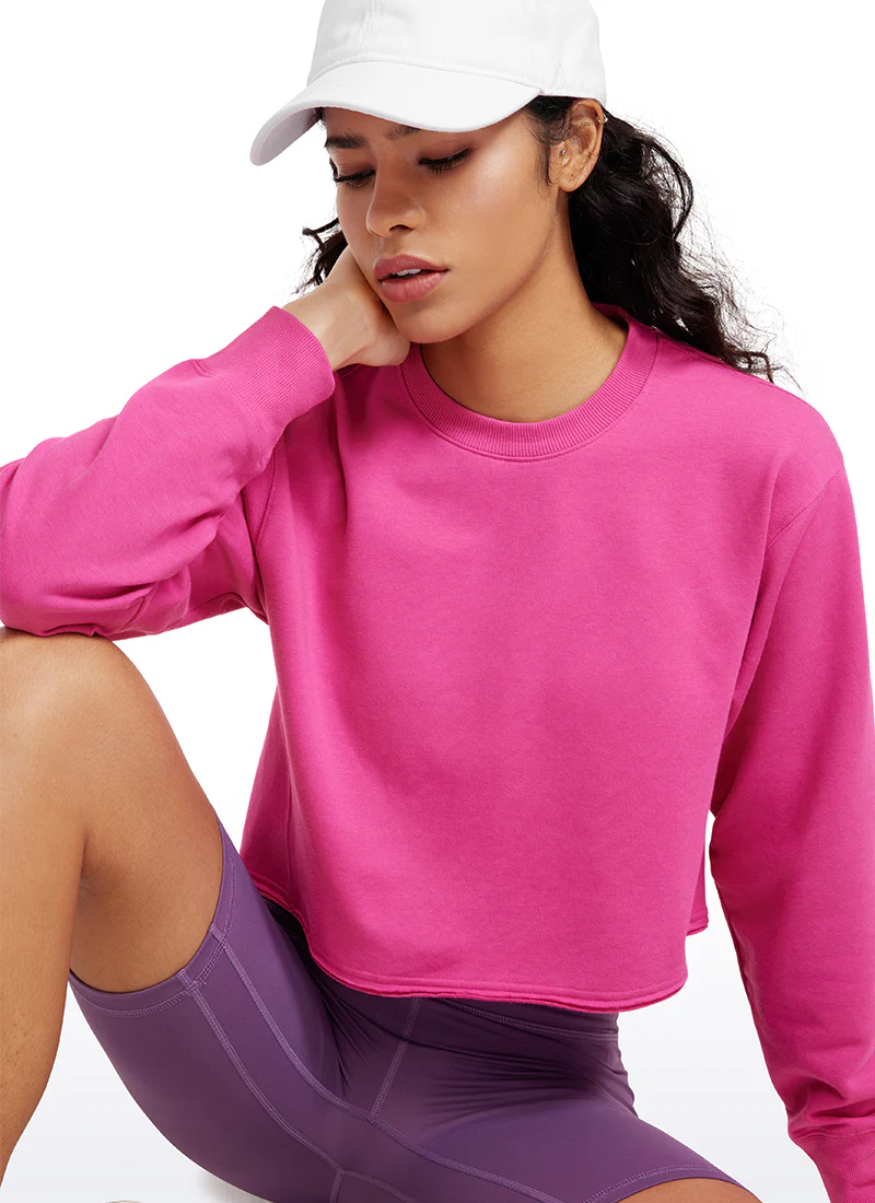 Amenity Double Raw Hem Sweatshirt - Image 4