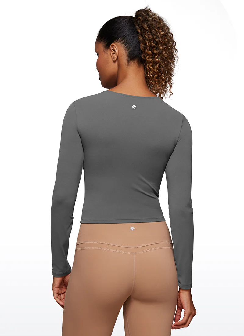 Butterluxe Front Seam Cropped Long Sleeve - Image 28
