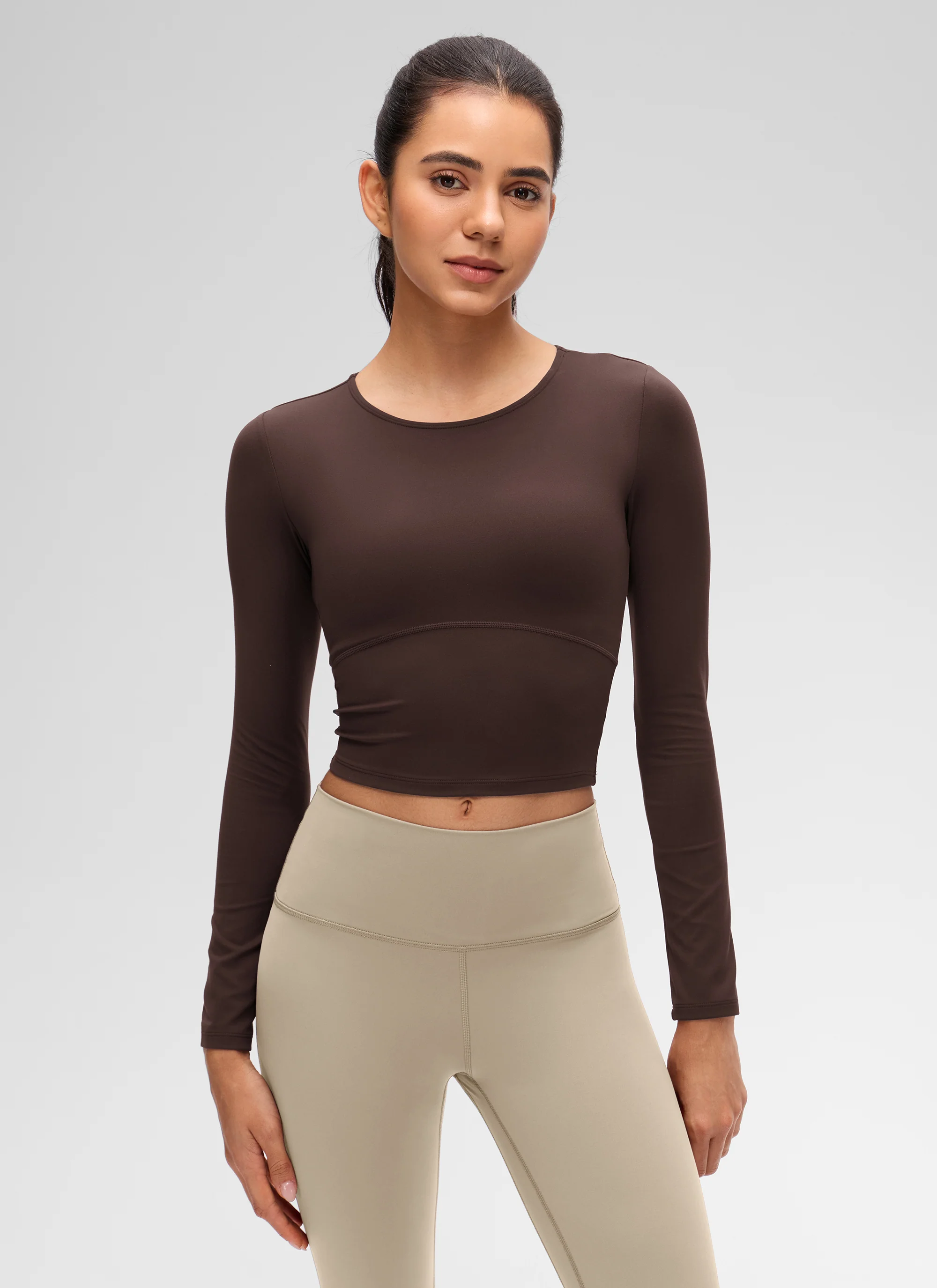 Butterluxe Front Seam Cropped Long Sleeve - Image 36