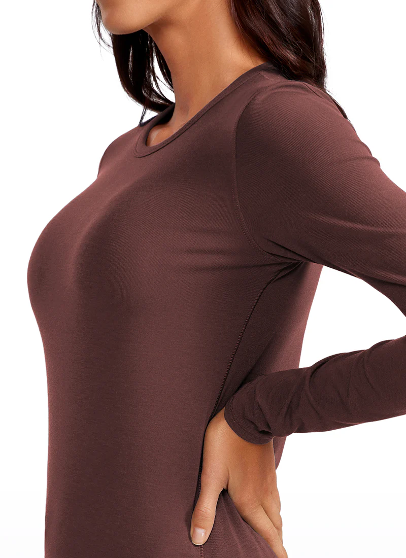 Ribbed Crewneck Hip Length Long Sleeves - Image 14