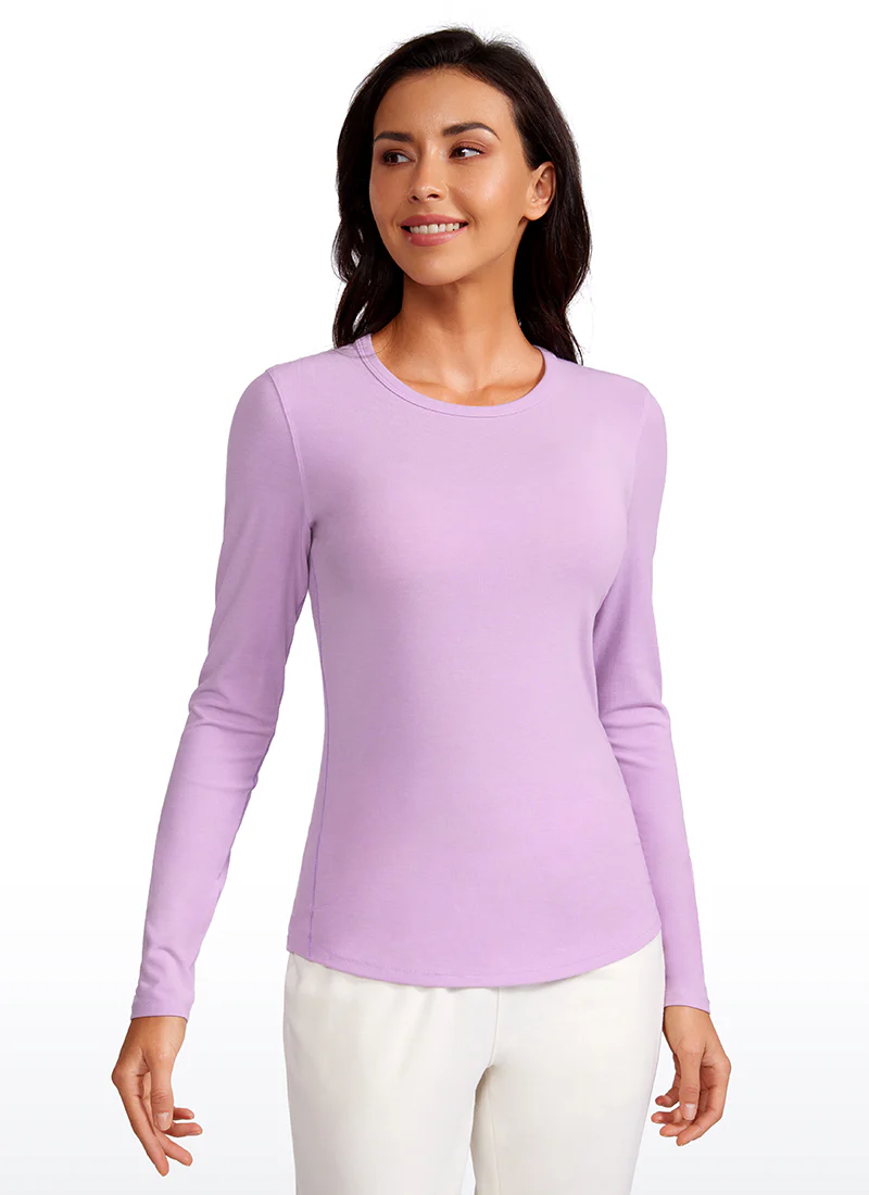 Ribbed Crewneck Hip Length Long Sleeves - Image 19