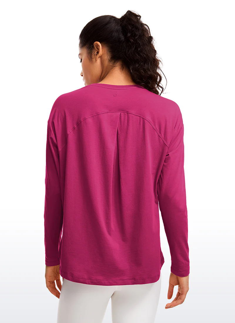 Pima Cotton Long Sleeves Crew Neck - Image 10