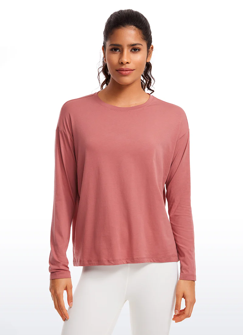 Pima Cotton Long Sleeves Crew Neck - Image 13