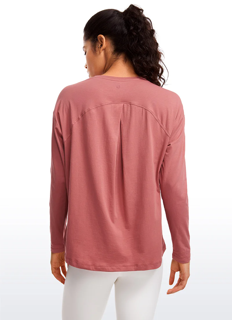 Pima Cotton Long Sleeves Crew Neck - Image 14