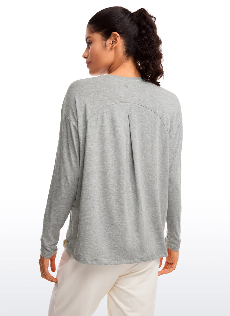 Pima Cotton Long Sleeves Crew Neck - Image 2