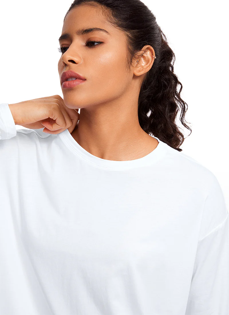 Pima Cotton Long Sleeves Crew Neck - Image 24