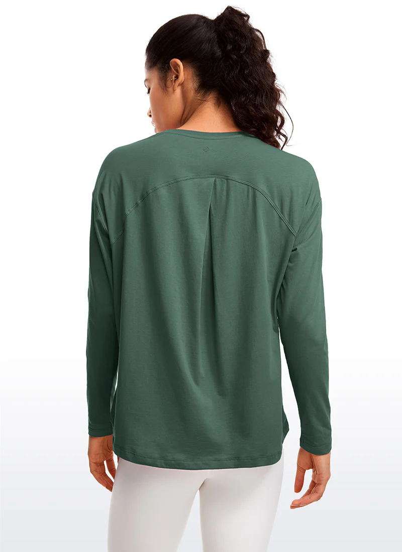 Pima Cotton Long Sleeves Crew Neck - Image 30