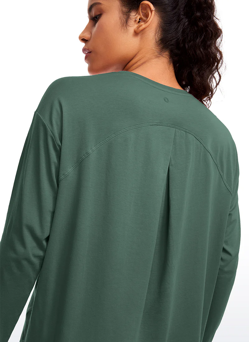 Pima Cotton Long Sleeves Crew Neck - Image 32
