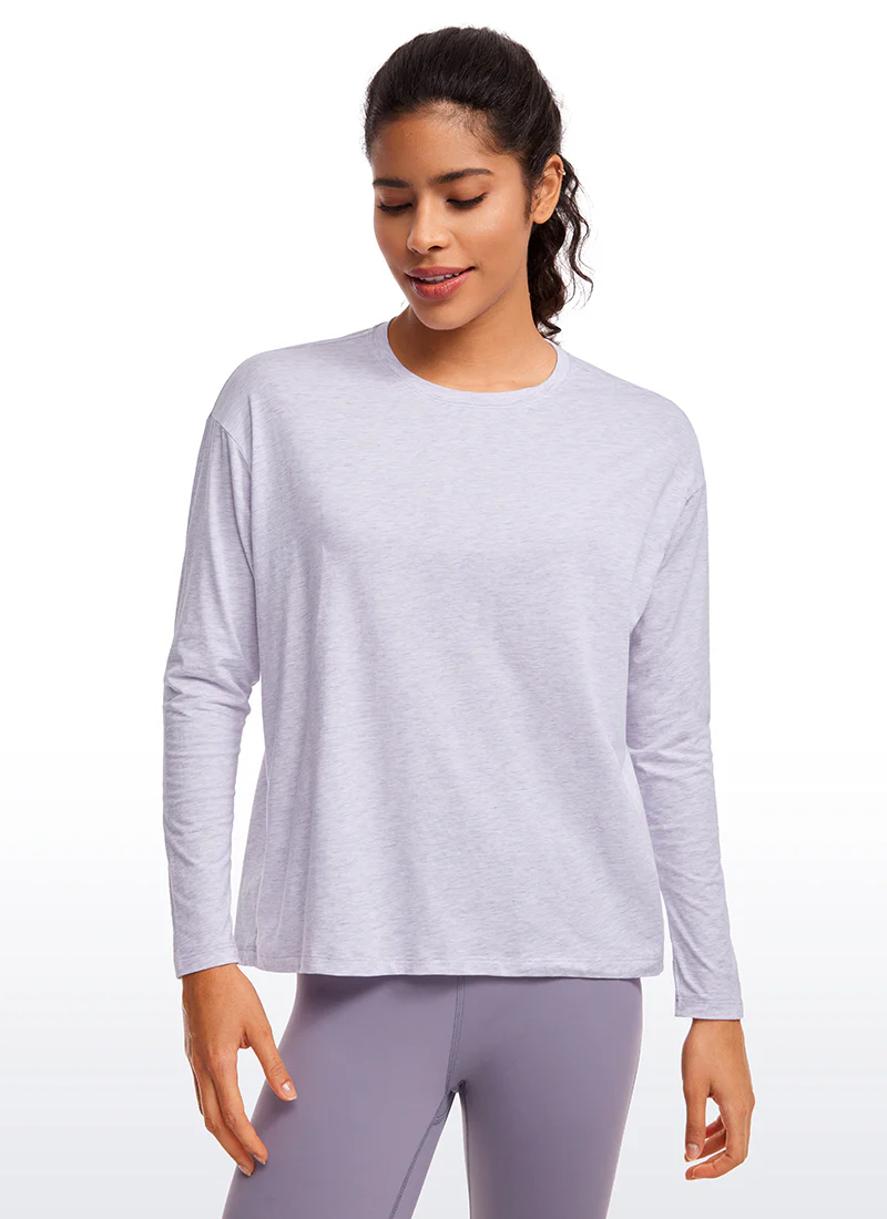 Pima Cotton Long Sleeves Crew Neck - Image 33
