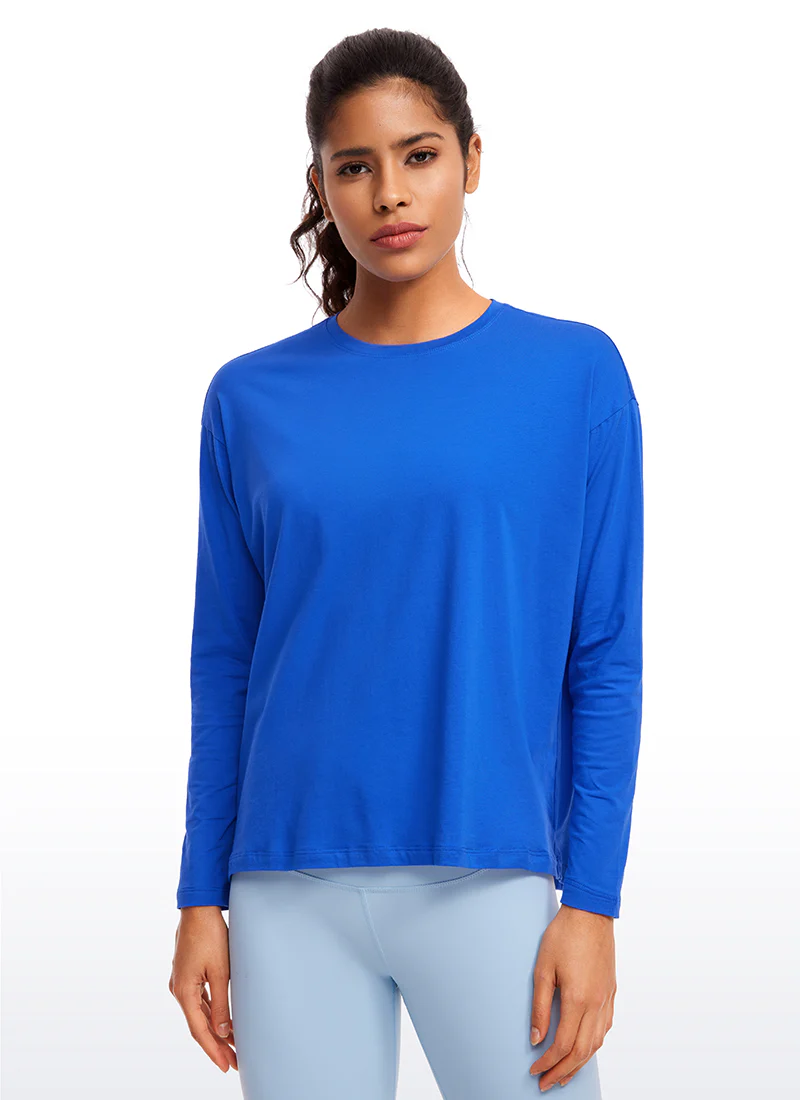 Pima Cotton Long Sleeves Crew Neck - Image 36