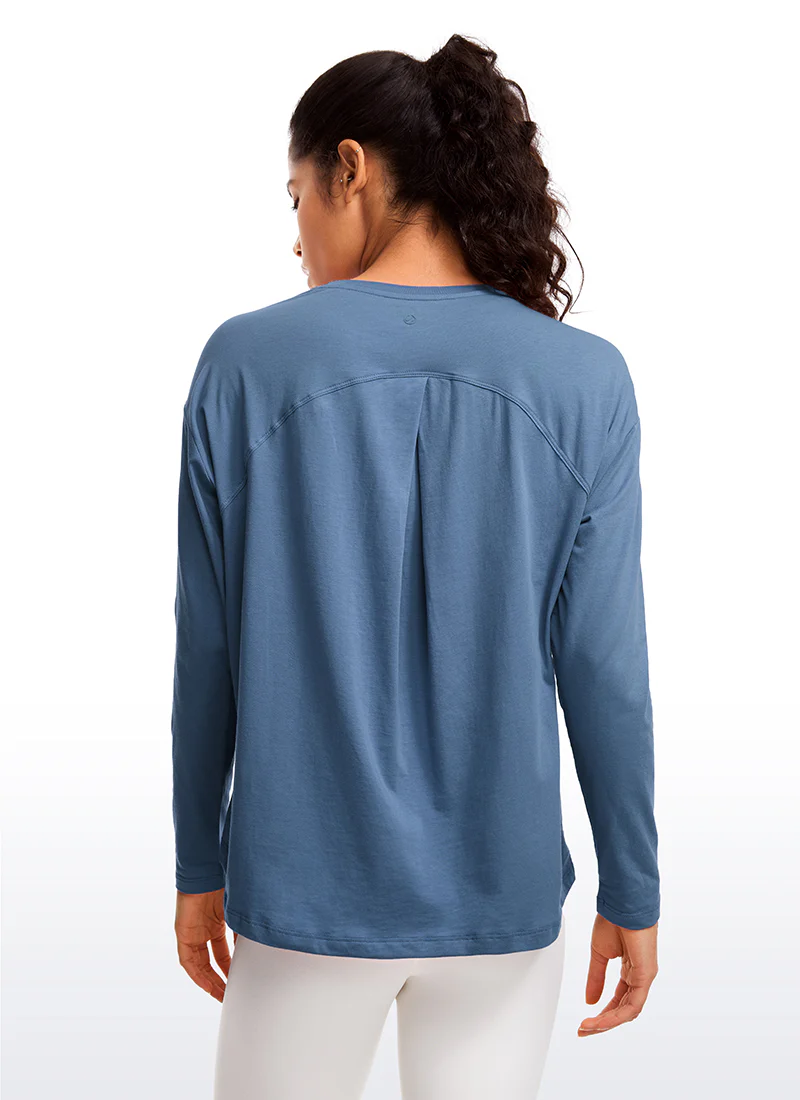 Pima Cotton Long Sleeves Crew Neck - Image 41