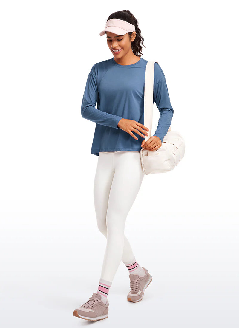 Pima Cotton Long Sleeves Crew Neck - Image 42