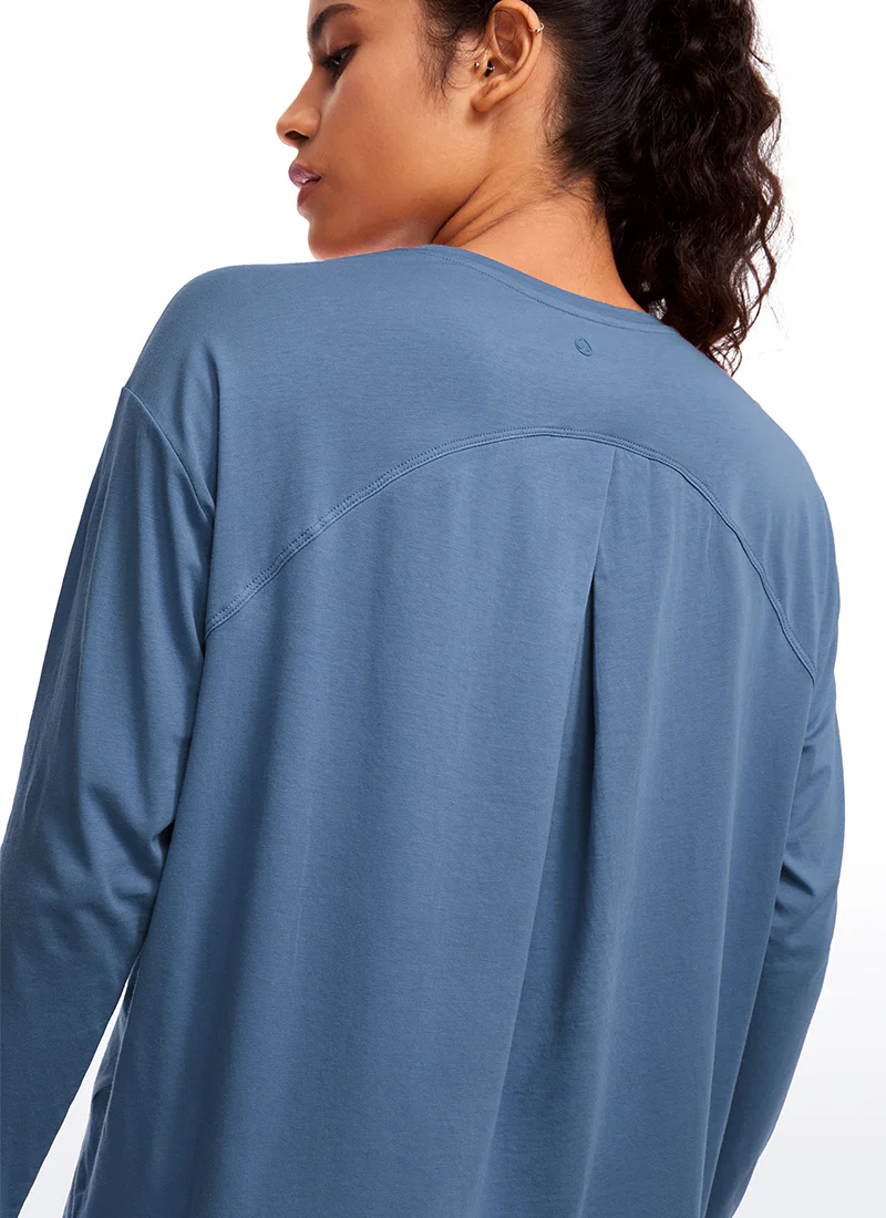 Pima Cotton Long Sleeves Crew Neck - Image 43