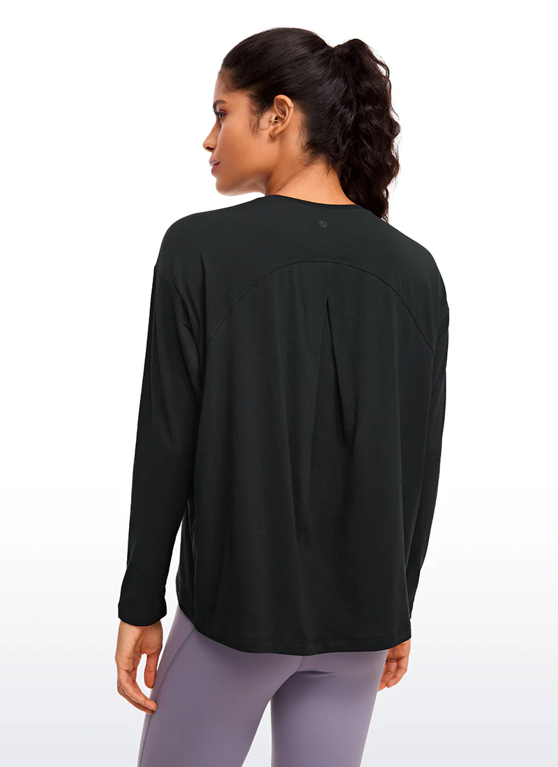Pima Cotton Long Sleeves Crew Neck - Image 6