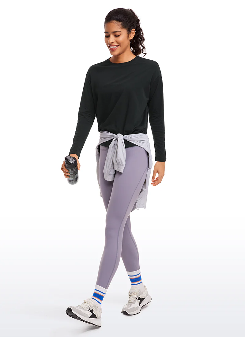 Pima Cotton Long Sleeves Crew Neck - Image 7