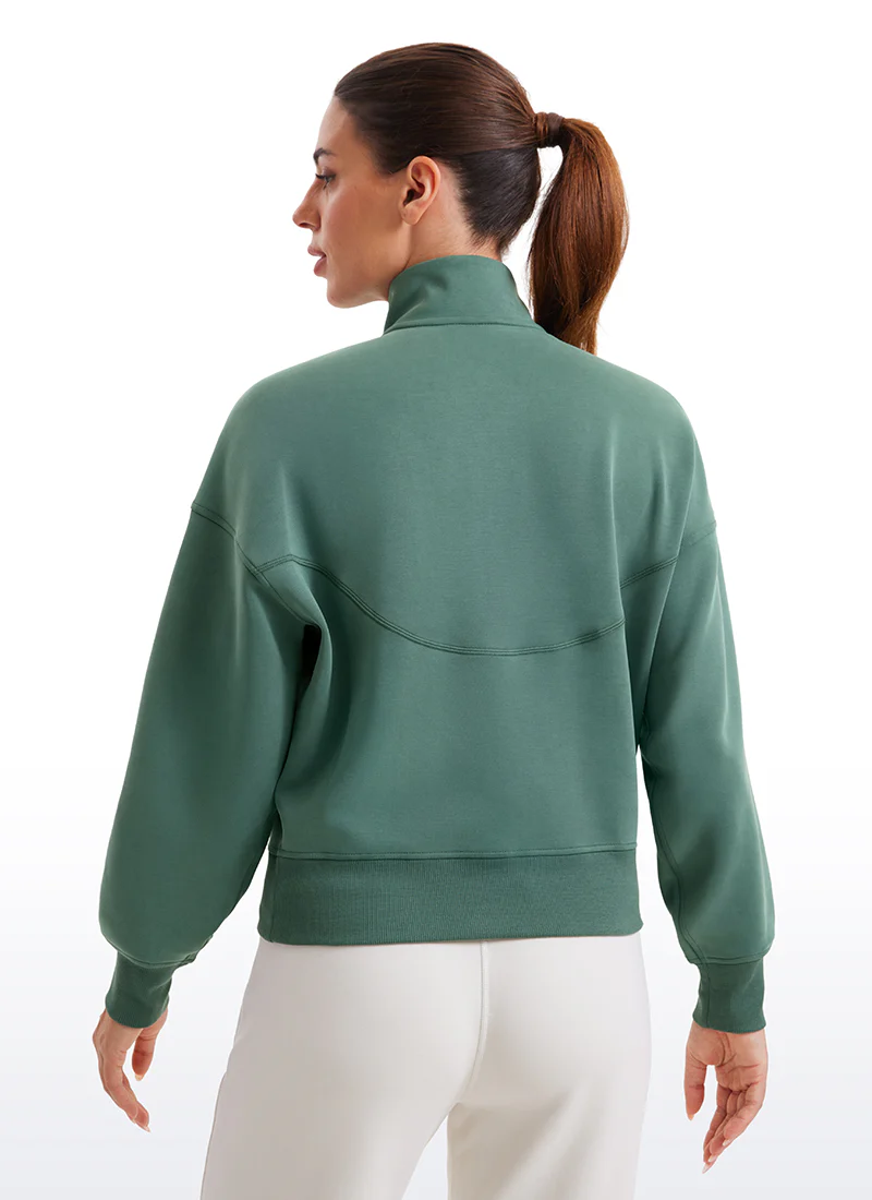 SoftAura Half Zip Pullover Sweatshirt - Image 21