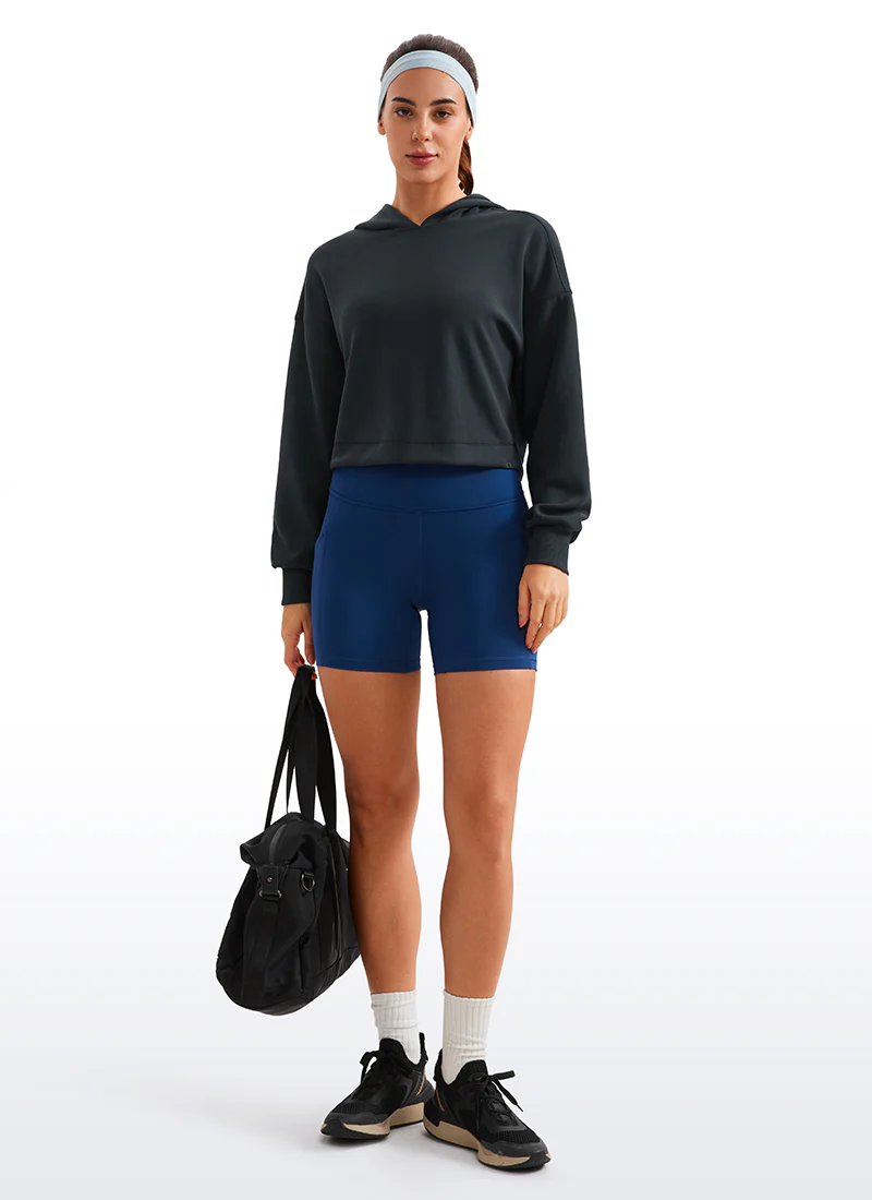 SoftAura Cropped Pullover Hoodie - Image 12