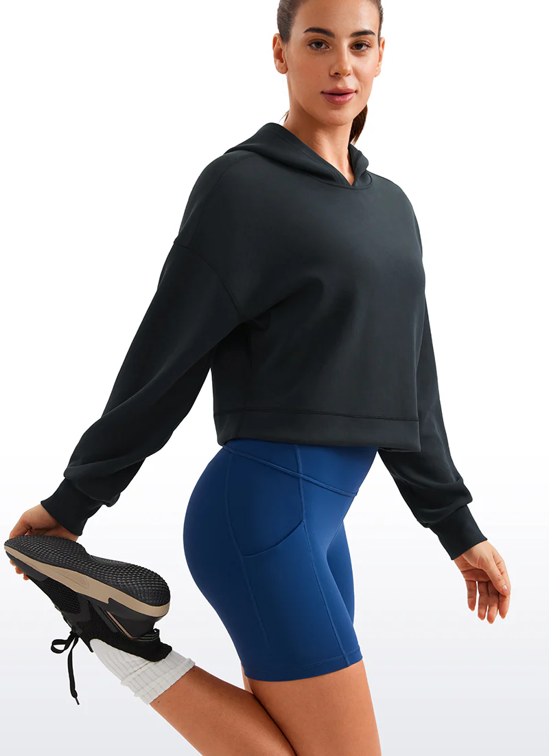SoftAura Cropped Pullover Hoodie - Image 13