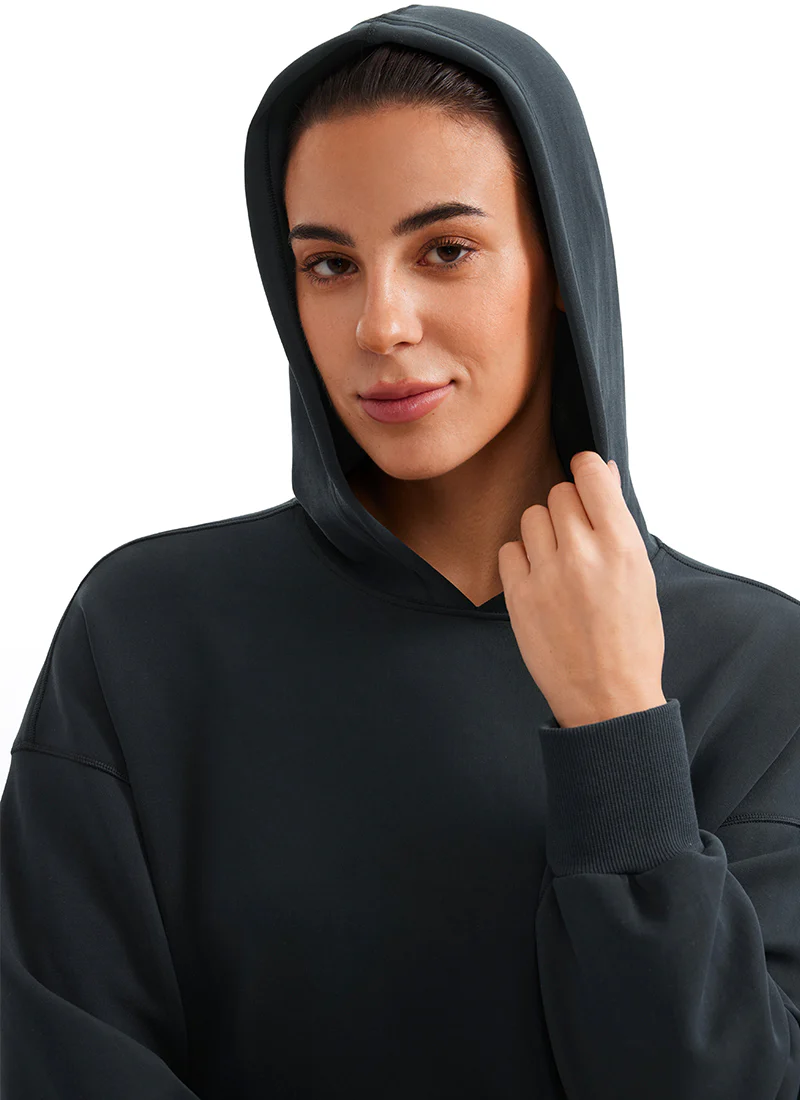 SoftAura Cropped Pullover Hoodie - Image 14