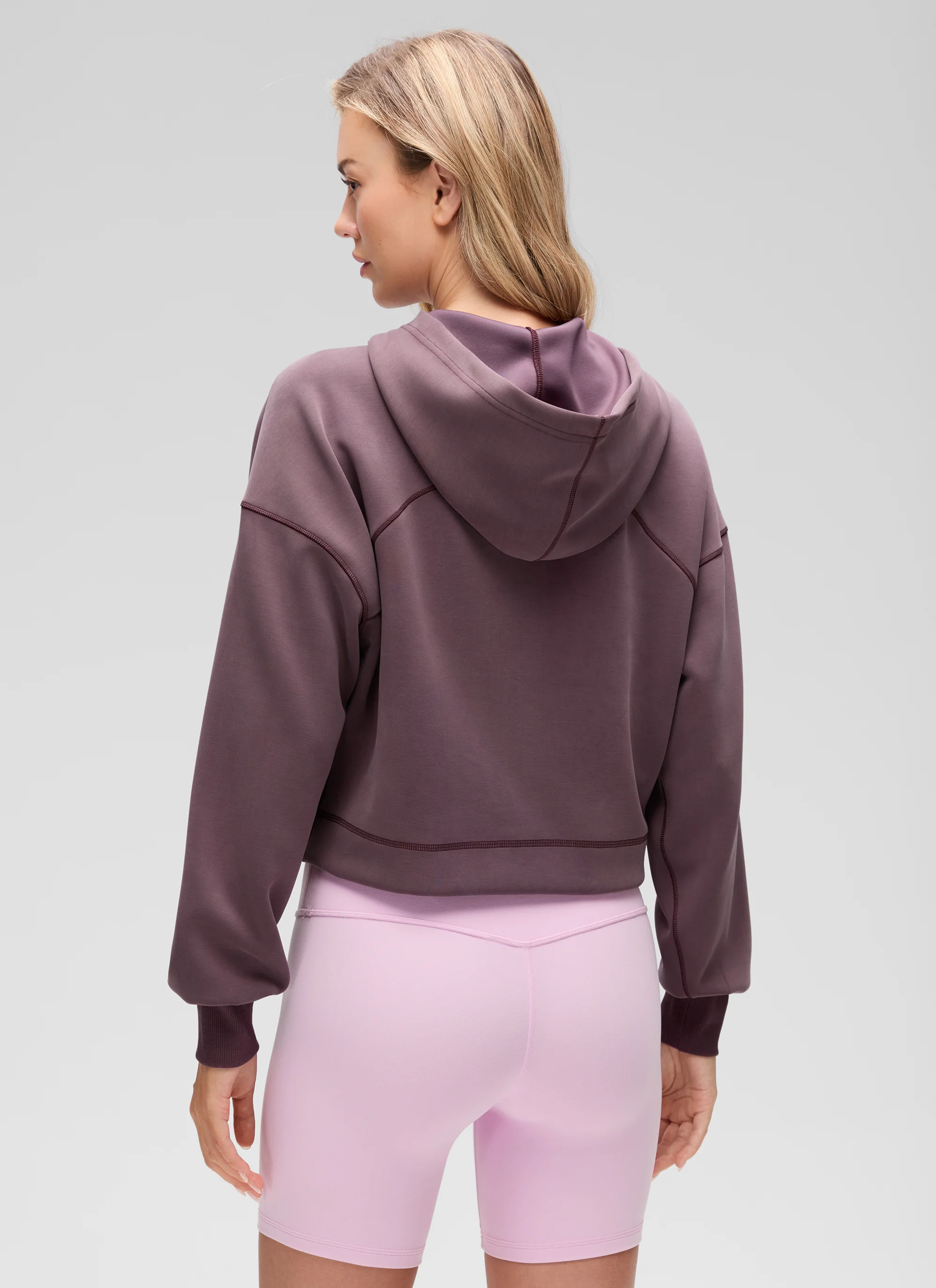 SoftAura Cropped Pullover Hoodie - Image 27
