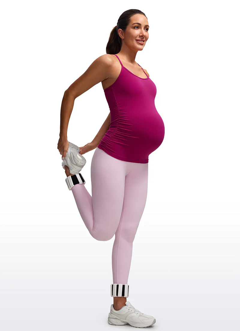 Butterluxe Ruche Sides Y Back Maternity Tank - Image 28