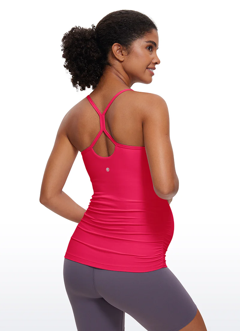 Butterluxe Ruche Sides Y Back Maternity Tank - Image 31